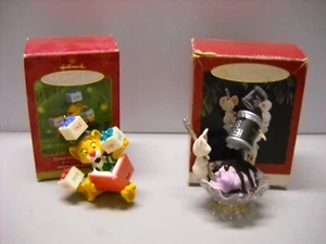 Hallmark Lionel Plays With Words & Friendship Sundae Ornaments Lot of 2 - Picture 1 of 16