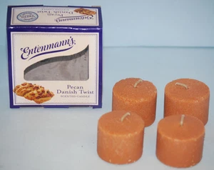 "Paquete de 4 velas votivas perfumadas ""Pecan Danish Twist"" de Entenmann - Imagen 1 de 5
