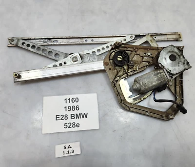 ✅ Elevador regulador ventana eléctrico delantero izquierdo 82-88 OEM BMW E28 528 M5 con motor Foto 1 de 4
