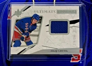 Camiseta deportiva azul Filip Chytil RC 2017-18 UD 🏒 Ultimate Rookies #76/299 cantidad de novato🔥 - Imagen 1 de 4