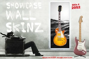 Wall Art Guitar Display Décor Panes - White Wall Wave 2052 - Picture 1 of 12