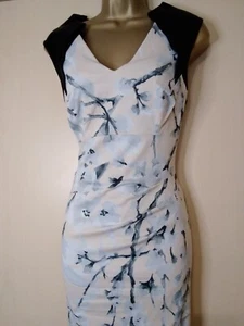 KAREN MILLEN ATELIER FLORAL PRINT PENCIL DRESS SIZE 14 - Picture 1 of 10