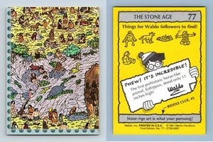 The Stone Age #77 Where's Waldo 1991 Mattel Trading Card - Picture 1 of 1