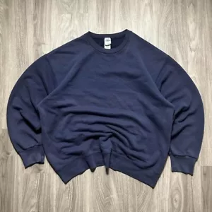 XL Vintage 90s Fruit of the Loom Blank Crewneck Sweatshirt - Bild 1 von 5