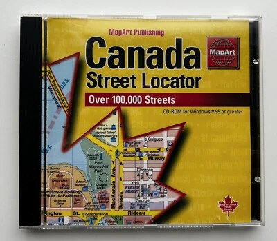 MapArt Canada Street Locator PC CD-Rom 1999 Win 95 - Image 1 of 4