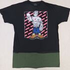 Popeye Mens T-Shirt 4Xl Black Modified Extra Long Cholo Chicano Hip Hop