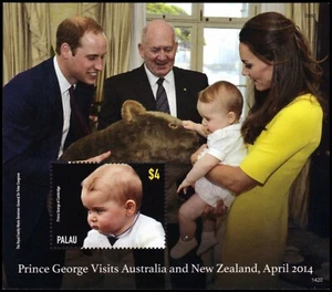 PALAU 1220 - Prince George of Cambridge "Souvenir Sheet" (pb54186) - Bild 1 von 1