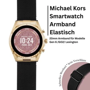 Nylon Bracelet for Michael Kors Smartwatch Gen 6/ Go Watchband ✅ 20mm Elastic - Imagen 1 de 36