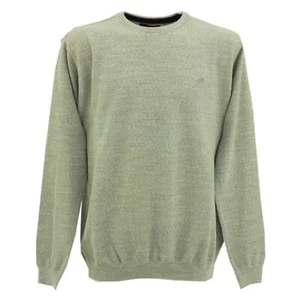 GREEN COAST Herren langarm Sweater Pulli Pullover Rundhals Wolle grau 30583 - Picture 1 of 2