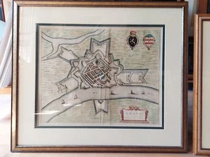 Antique Map of the city of Grave by Blaeu (1649) - Picture 1 of 1