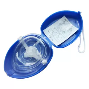 1x Azul RCP Bolsillo Protector Facial Resucitador Rescate Kit Protector Facial - Imagen 1 de 5