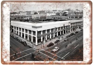 Letrero de metal vintage Van Etta Motors San Francisco CA, 1946 anuncio aspecto retro A4758 - Imagen 1 de 2