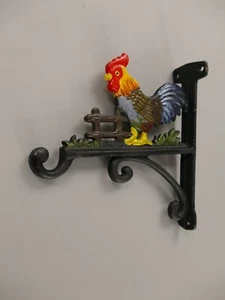 Wandhaken Gusseisen Laterne Blumenampel Hahn  Laternenhaken Antik 17cm - Bild 1 von 3