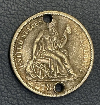 Ficha de amor de plata - centavo libertad sentada - FICHA DE AMOR - Grabado artístico Foto 1 de 2