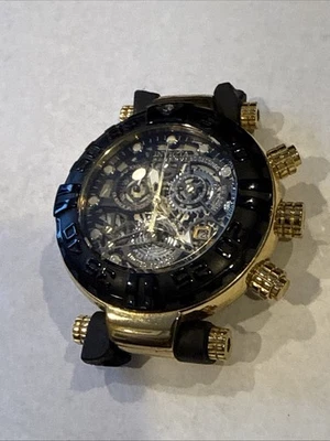 Reloj Stauer 27-Jewel Automático Fase Lunar • Esfera Guilloche Negra • Excelente Foto 1 de 4