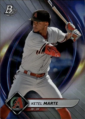 2022 Bowman Platinum #55 Ketel Marte Arizona Diamondbacks - Image 1 of 2