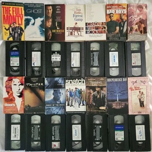 VHS Lot Of 14 Used Tapes Good Variety Romance Comedy Free Shipping Tested - Picture 1 of 2