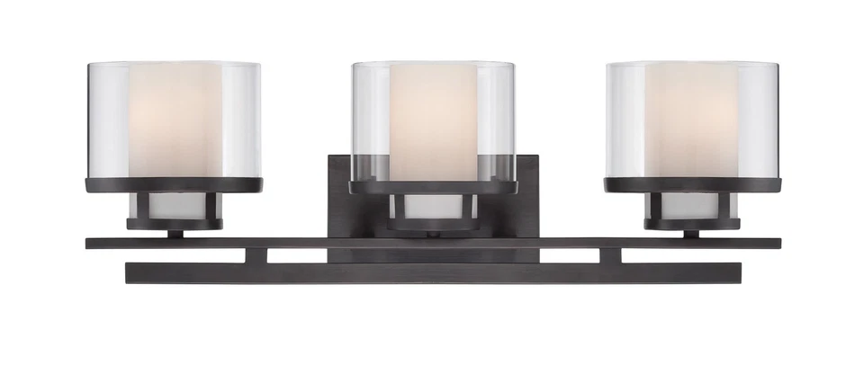 Designers Fountain 86103 Fusion 3 лампы 24 дюйма Вт туалетный столик - бронза - Изображение 1 из 1