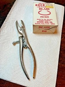 Pig Ring Tool, Decker's Hill Ringer w some rings - Picture 1 of 9