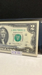 Sequential Set of 50 Two Dollar Notes! Crisp Two Dollar Bills 2017A FW/Christmas - Picture 1 of 7