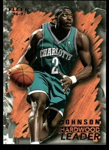 1996-97 Fleer #122 Larry Johnson Charlotte Hornets Basketball Karte - Bild 1 von 2