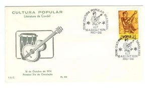 43590 BRAZIL 1974 FIRST DAY COVER POPULAR CULTURE - CORDEL's LITERATURE - Picture 1 of 1