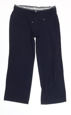 M&Co. Womens Black L Straight Leg Sweatpants Elastic Waist - Image 1 of 4