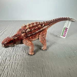 Ankylosaurus Dinosaurier Figur gepanzert Stachel Dino massiv mit beweglichem Kiefer - Bild 1 von 10