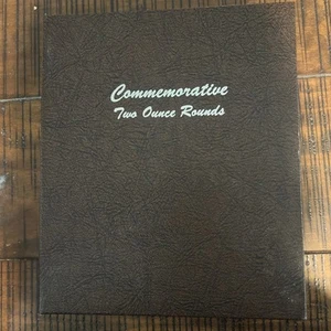 Rare DANSCO COIN ALBUM COMMEMORATIVE TWO OUNCE ROUNDS Appears New With 4 Pages! - Picture 1 of 9