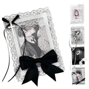 Lace Card Sleeve Guka Students Schoolbag Pendant 3-Inch Idol Photo Card Case - Picture 1 of 24