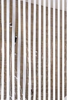 KLEINE WOLKE Ersatzrollo 128x240cm für Dusch-u.Eck-Duschrollo»Streifen, weiß« - Bild 1 von 3