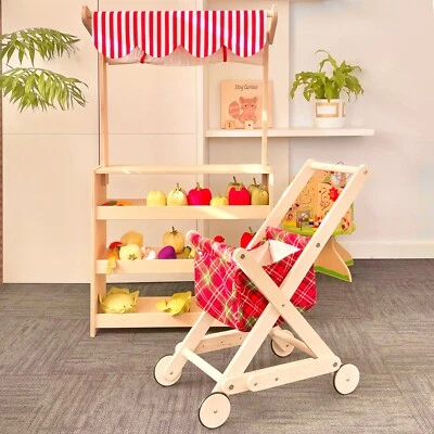 Toy Market Stall, Kids Role Play Shop Market Stand, Lemonade Stand for Kids - Image 1 of 4