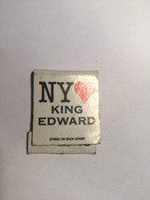 King Edward NY Cigars Vintage Matches Match Book Matchbook