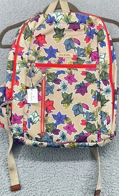 Vera Bradley Large Lighten Up Backpack  Falling Flowers Neutral #21604-H93 NWT  - Image 1 of 4