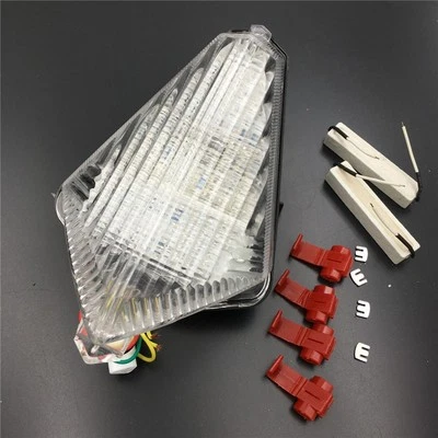 Luz de freno trasera LED intermitentes transparente para Yamaha YZF R1 YZFR1 YZF-R1 2007-2008 Foto 1 de 4