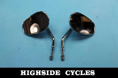 1347 12 HARLEY-DAVIDSON SPORTSTER  CHROME LEFT RIGHT MIRROR MIRRORS - Image 1 of 4