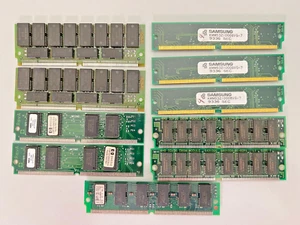 17 SIMM Chips - HP 8MB/Digital 4MB/IBM 4MB - Not Tested - Picture 1 of 4
