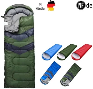 Outdoor Schlafsack Winter Schlafsack Daunenschlafsack Camping Feldbett 75x210cm - Bild 1 von 11