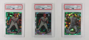 Los Von 3 PSA 10 2019 Bowman Chrome Draft Sapphire Edition Wolf, Bohm - Bild 1 von 3