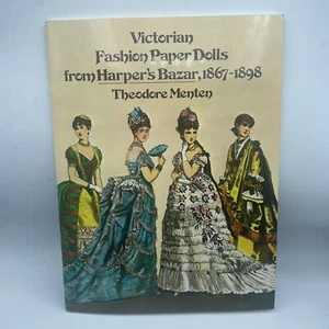 Vintage 1977 Victorian Fashion Paper Dolls from Harpers Bazar Color UNCUT - Picture 1 of 14