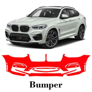 Front bumper PreCut PPF Paint Protection Film For BMW X4 2019-2021 - Picture 1 of 8
