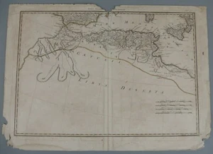 carte PARS OCCIDENTALIS INFERIOR Afrique du Nord désert de Libye XVIIIe 18e - Imagen 1 de 1