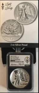 2024 Samoa Light of Liberty 2 oz Susan Taylor Design NGC Enhanced REV Proof PF70 - Picture 1 of 1