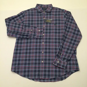 Polo Ralph Lauren Classic Performance Flanellhemd kariert rot blau Herren XXL 2XL - Bild 1 von 11