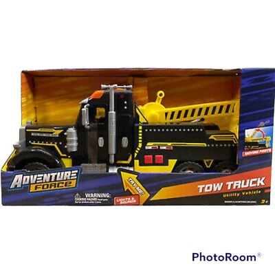 Adventure Force Tow Truck Utility Vehicle Lights and Sounds NEW. 16 " long - Image 1 of 4