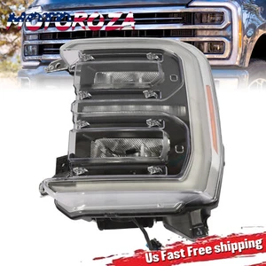 Para Ford F250 F350 Superduty 2023-2025 Borde Negro LED Reflector Faro Driver - Imagen 1 de 10