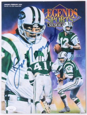 Joe Namath Signed Original print Limited /325 1994 Legends Sports Magazine JSA  - Image 1 of 3