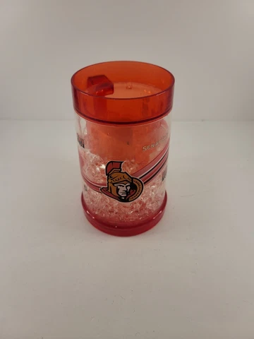 Ottawa Senators Freezer Mug Logo and Swirl Design Cover
