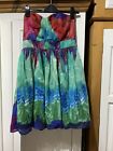 Ladies Coast Summer Party dress size 12 red/blue and green.