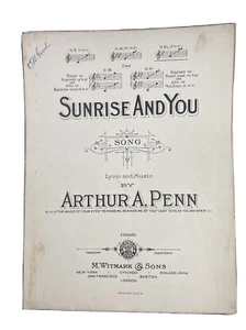 Sunrise And You Sheet Music 1918 By Arthur A. Penn - Picture 1 of 6